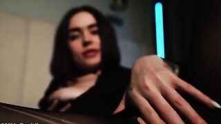 A cute young girl with big tits gets her pussy oiled and fucked
