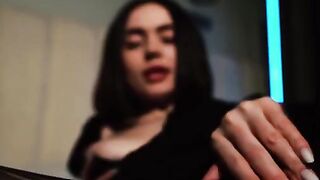 A cute young girl with big tits gets her pussy oiled and fucked