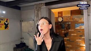 Spying for a hot stepmom in the shower, I finished in her