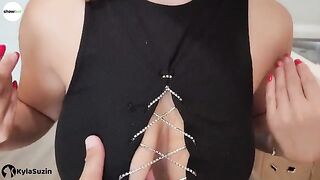 The girl tries to justify herself to be fucked under the table