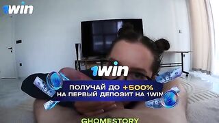 The tattooed girl passionately sucks cock with her mouth