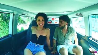 Foursome with Italian girls in a camper, real couples getting fucked outdoors