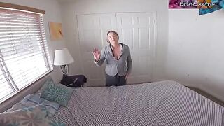 Stepmom caught me stealing her panties, now I’m getting intimate with her in the kitchen