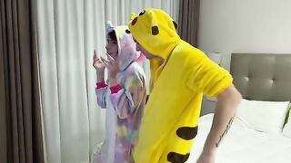 The cute girl was punished by her stepbrother for making a TikTok video