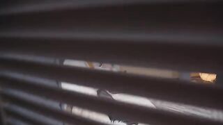 Pervert guy caught his stepsister wanking and watching porn