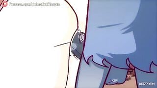 Cartoon Gangbang with Monsters, Furry, DP, Anal, Big Tits Hentai