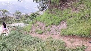 Fitness Latina MILF with huge ass gets spied on while running outdoors