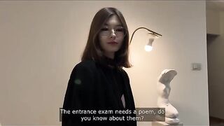 Instead of studying, the classmate proposed a more intimate approach