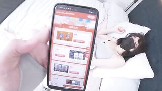 A Chinese girl got caught jerking off and I fucked her