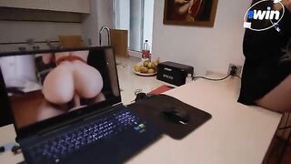 The cute slender girl will fix your laptop for a sensual encounter