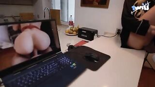 The cute slender girl will fix your laptop for a sensual encounter