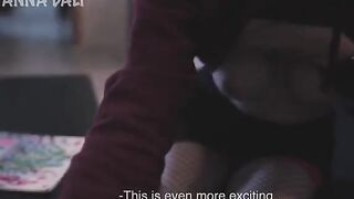 The guy is fucking with his classmate for better marks in sex