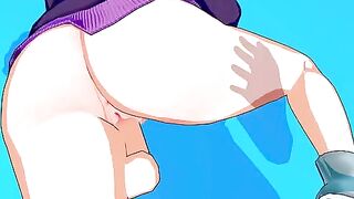 Hentai animation of Maki Zenin from Jujutsu Kaisen getting intensely fucked
