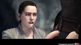 Star Wars compilation video featuring Rey and intense action, created with Blender SFM