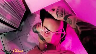 Horny little DOLL wants her special lollipop to cum on her face! ChantyChrys