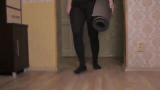 I pretended to be yoga master to fuck my roommate with a big ass