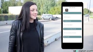 A seductive woman met a guy on a dating site and fucked with him