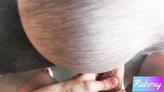 Best doggy style sex with hot step sister doing yoga and finishing with creampie
