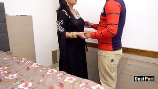 Desi Pari was fucked by her step-cousin step-brother with dirty Hindi talk