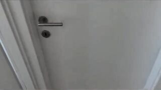 A neighbor wanted sex and the condom slipped off in her wet pussy