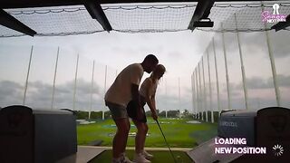A golf date turns into a passionate night with a blonde babe