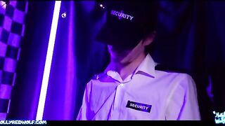 The security guard was caught and dominated by a femdom puppet in a twisted scenario