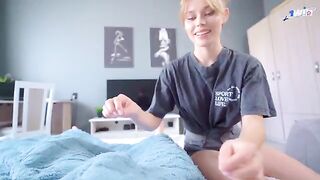 The guy managed to seduce his stepsister and fucked her in various poses