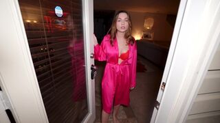 The neighbor’s cute wife was home alone on Valentine's Day, craving action