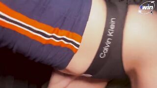 A cute stepsister woke me up from sleep and started to suck my dick