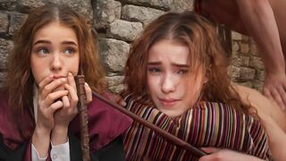 Hermione Granger accidentally casts a spell on someone's cock