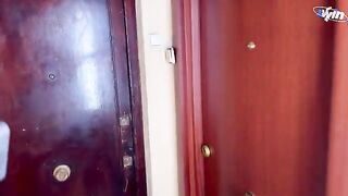 Why were you spying on me? - a sexy woman asks, showcasing her tight pussy in HD