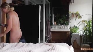 Alex caught Bonnie masturbating and helped her out with some intense action
