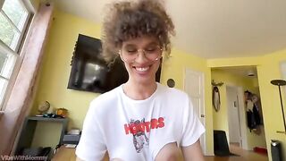 A stepson fucks his sexy stepmom, who’s been looking for a job