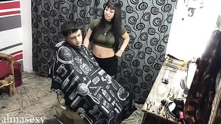 The best amateur porn with Argentine girl in barbershop - Almasexy