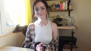 A nerdy girl shows her real nature through intense anal sex