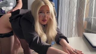 The misunderstanding with the tutor was solved by pulling on the cock