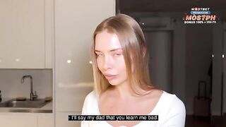 My pervert dad doesn't let me have sex with my hot tutor