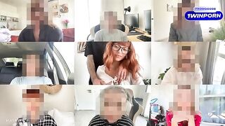 A sexy girl fucked by a guy with a big cock on Zoom