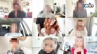 A sexy girl fucked by a guy with a big cock on Zoom