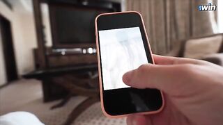 I caught my stepbrother spying on me in the shower. He had to fuck me