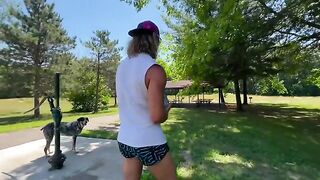 Two hot people are fucking on the lake in Michigan Summer