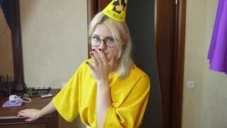 A stepbrother pushed his tongue in my pussy on my birthday