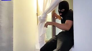 A thief broke into the house of sexy Latina milf Lina Henao and they fucked hard