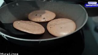 A young girl loves to eat pancakes for breakfast, especially when it’s accompanied by something extra special