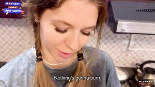 Flatmate-girl doesn't mind occasional sex in the kitchen
