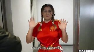 Spanish supporter Marta Villalobos got fucked in the parking lot