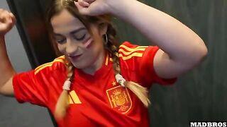 Spanish supporter Marta Villalobos got fucked in the parking lot