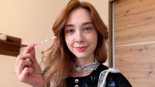 What to do if the maid is pregnant after a creampie? Fucking her again!
