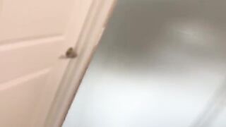 Spying on the hot goth step sister with big natural tits is a fantasy