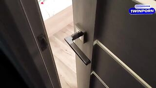 I was spying on my stepsister, she saw me and gave me a blowjob